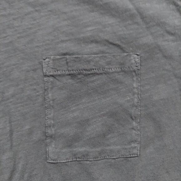 Forty Five Crew Pocket Tee Shirt Blue Short Sleeve Single Stitch Men's Size L - Picture 2 of 6